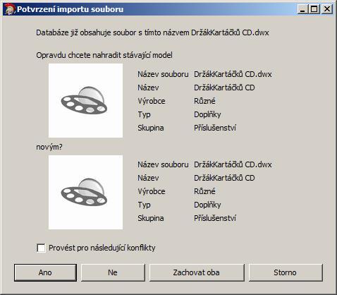CAD Decor > Prvky vnitřního vybavení Program do složky na disk uloží jediný soubor s příponou.7z, který můžete zkopírovat a přenést na jiný počítač.
