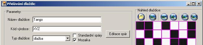 CAD Decor > Návrh obkladů implicitně vypnuta pro všechny dekorační dlaždice - pro listely a bombáta, ale můžete ji kdykoli zapnout v dialogovém okně Optimalizace a výpočet ceny.