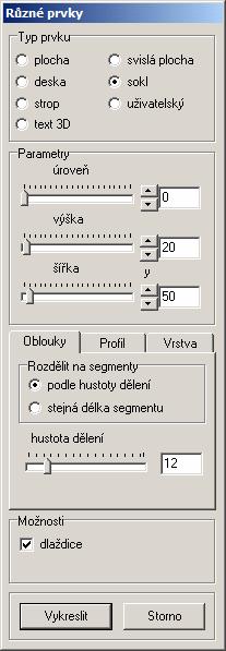 CAD Decor > Deskové prvky Klepněte na ikonu v panelu nástrojů: Na příkazové řádce se zobrazí výzva Vyberte tvar nebo ohraničenou plochu.