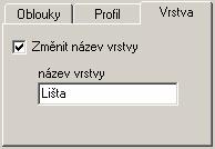 CAD Decor > Deskové prvky Před vytvořením prvku můžete na kartě Vrstva změnit vrstvu, do které bude prvek vložen: Zároveň se změnou názvu vrstvy musíte zaškrtnout přepínač bez dlaždic v rámečku