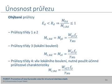 EN 1993-1-4 a dle nového vydání této normy roku 2014 s novými hodnotami. 48 Značení rekapitulace.