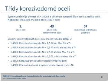 4016 20 21 22 23 24 25 Příloha A normy EN 1993-1-4 udává postup pro výběr příslušných tříd austenitických