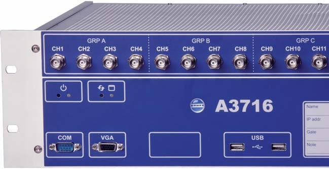 Systém A3716 může pracovat jako samostatný monitorovací systém nebo může sloužit jako nadstavba nad stávajícím ochranným (protection) systémem.