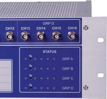 WiFi připojení Adaptivní systém sběru dat A3716-3U 16 kanálů AC 16 kanálů DC 4 nezávislé TACHO vstupy 16 BNC výstupů pro měření vstupních