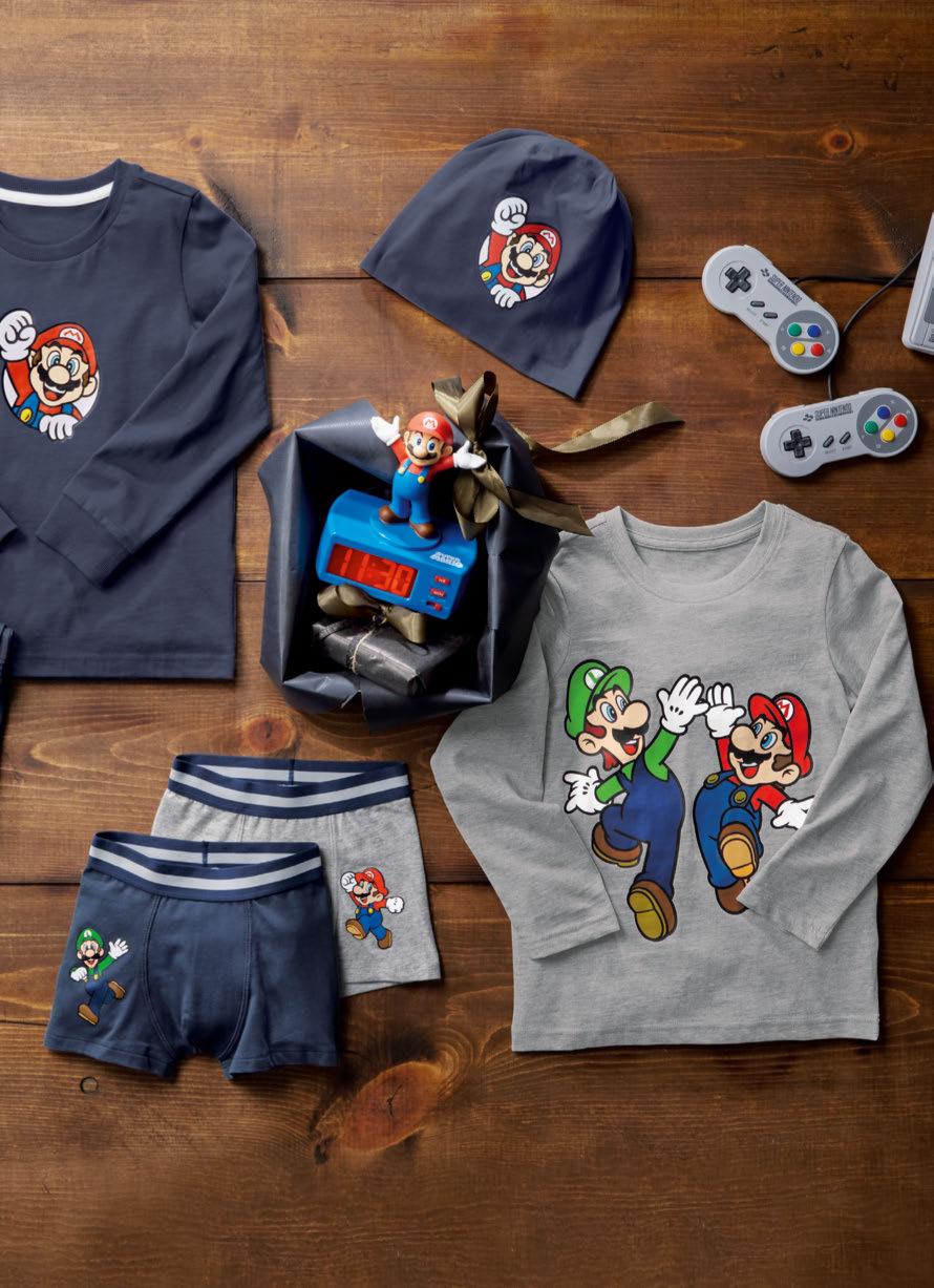 5 Čepice»Super Mario«S biobavlnou Kč 179,- 4 Budík»Super Mario«Kč 799,- 2 Boxerky»Super
