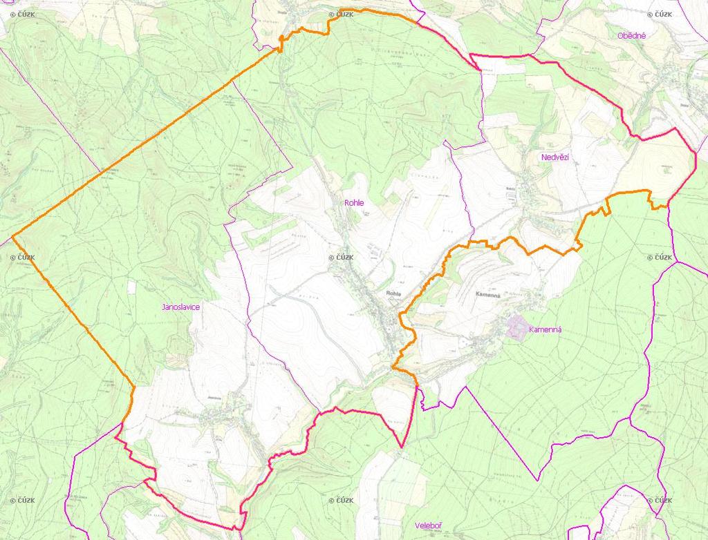 A. NÁZEV OBCE Název části obce (ZSJ): Janoslavice Mapa A: Území obce Přehledová