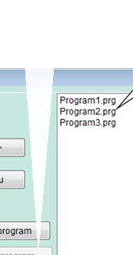 Načtení programu z regulátoru V části okna Volba programu nastavte číslo programu, který chcete přečíst z regulátoru.