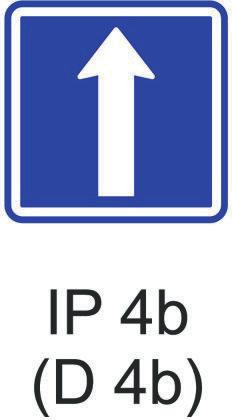 "Jednosměrný provoz" (č. IP 4a a č.