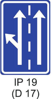 stanovený směr jízdy; na značce lze v odůvodněných případech užít i symbol příslušné informativní