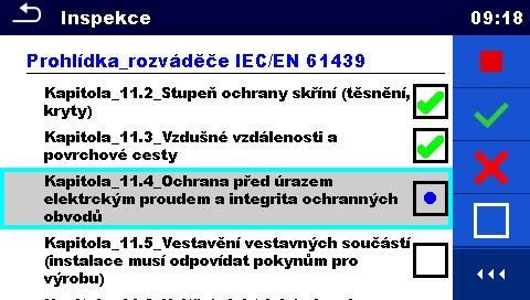 U rozváděčů s ochranou přívodu do 250 A se ověření vlastností izolací může provést měřením izolačního odporu napětím DC 500 V.