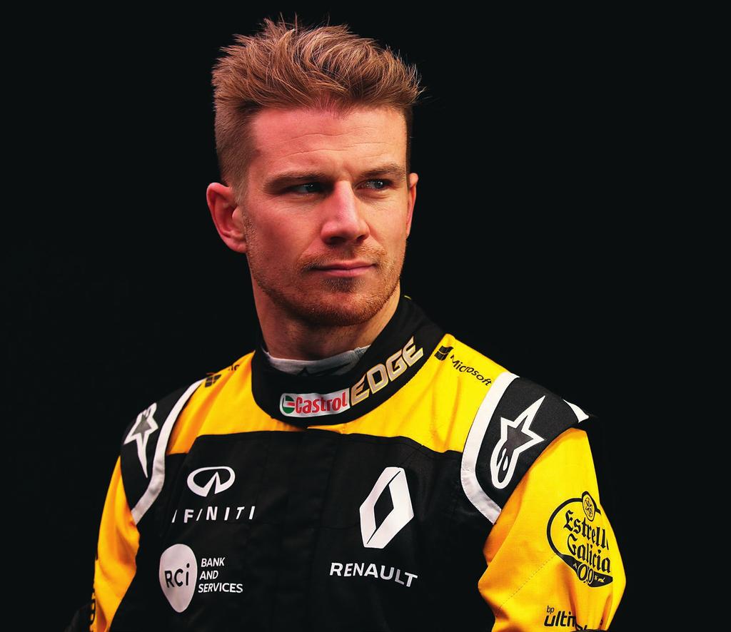 Nico HÜLKENBERG Německý automobilový pilot, narozený dne 19. srpna 1987. Ve Formuli 1 začínal kariéru v roce 2010 u Williamse, poté se přesunul k Force India, následně k Sauberovi.