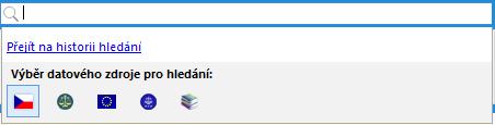 pokud tvoří zadaný řetězec definovanou zkratku (standardní či uživatelskou) Přístup k provedení vyhledání v jiném datovém zdroji Pokud se při zadávání rozhodnete, že