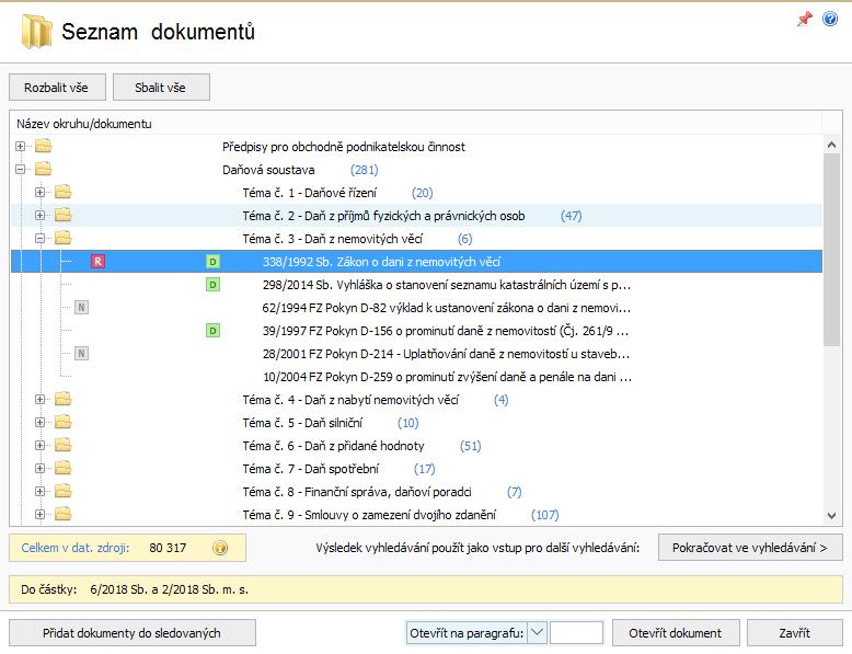 3.4 Hledání dokumentu v tématech / ročnících Máte-li o hledaném dokumentu patřičné množství informací, můžete jej otevřít vskutku rychle.