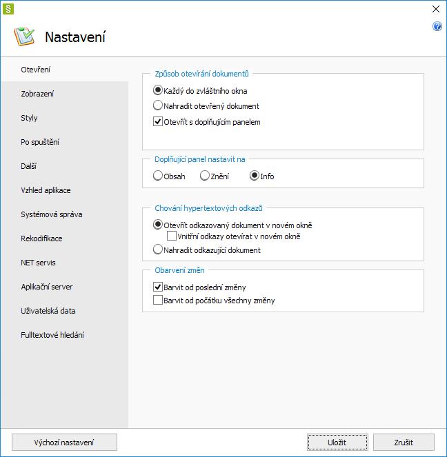 5. Další možnosti uživatele 5.