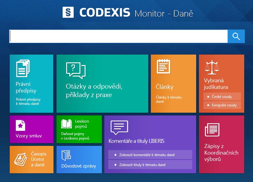 6.12 Monitor - Daně Monitor Daně významně usnadňuje svému uživateli orientaci v problematice daní.