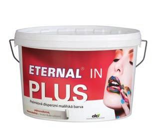 ETERNAL IN plus je moderní, tónovatelná, interiérová barva s vysokou kryvostí. Je parfemovaná lehkou svěží vůní.