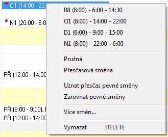 Pomocí myši můžete označit i větší souvislou oblast nebo pomocí klávesy Ctrl označit samostatné buňky.