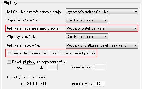 Pro danou směnu zadejte přestávky dle následující tabulky: V přesný čas Po odpracované době V konkrétní čas bude automaticky odečtena přestávka o dané délce (např.