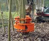Možnost použití i v menších porostech dřevin k jednoduchým výchovným zásahům. Střihací hlavice CB 150 byla vyvinuta pro těžbu slabého dřeva do průměru 25 cm.