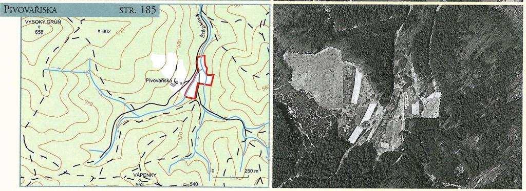 LIPTÁL - PŘÍRODA, PŘÍRODNÍ PAMÁTKY Obec Liptál, Katastrální území Liptál PŘÍRODNÍ PAMÁTKA PIVOVAŘISKA Rok: vyhlášeno 1999 Parcela číslo: k.ú. Liptál 3082/1, 3082/3, část náleží do katastru obce Hošťálková GPS souřadnice: 49 19'25.