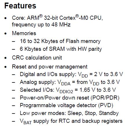 STM32F042 ETC