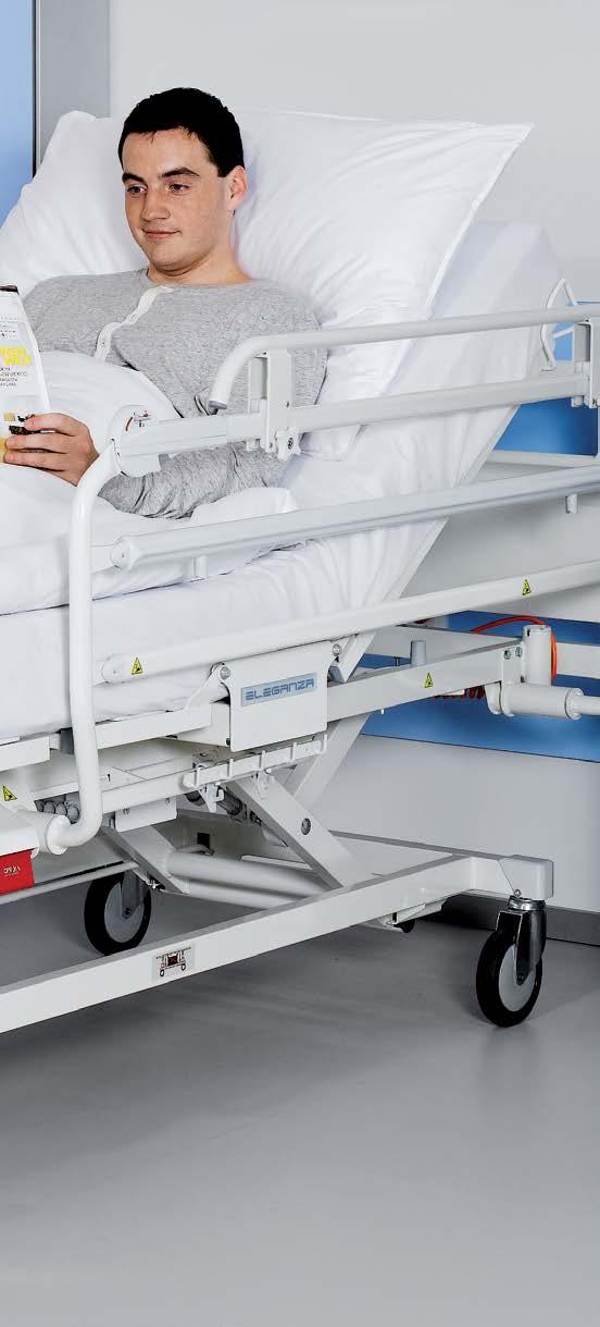 ERGOFRAME +16 cm Při polohování zádového a stehenního