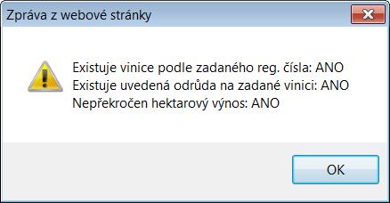 Obrázek 4 Ověření hroznů při výkupu 2.4 Seznam žádostí V menu se zobrazuje seznam žádostí podaných prostřednictvím PF.