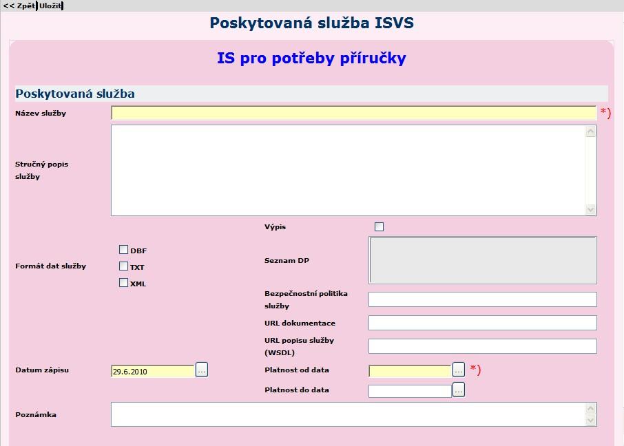 poskytovaná služba). Obrázek 83 Detail využívané služby 5.1.2.4.