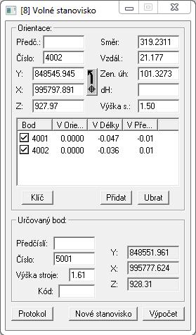 4.3.2 Výšky Naměřené souřadnice z GNSS stanice byly v souřadnicovém systému WGS84. Byly proto v programu Leica Geo Office transformované do S-JTSK.