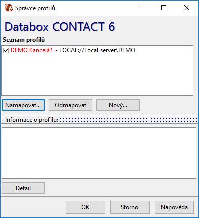 1. Nový profil Program běží na SQL platformě NexusDB a umožňuje vytváření více databází, které je možné určitým způsobem propojit.