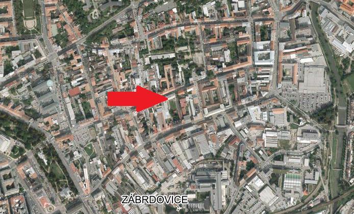 2 Umístění objektu v obci Areál efi Palace je situován při ulici Bratislavská (městská část Brno sever). Jedná se o uliční objekt (1.