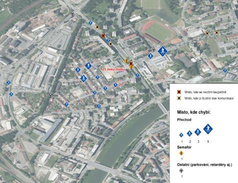 ZÁSOBNÍK PROJEKTŮ BEZPEČNOST A3.1 Bude upraveno či přidáno 10 přechodů pro chodce pro bezpečné cesty do škol na ZÁKOS.