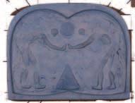 Milena Blašková 15 Zrnko prachu keramický reliéf