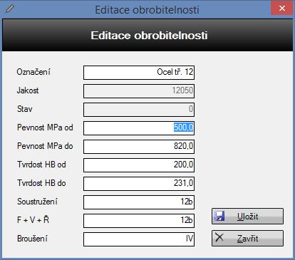 TPV calculatin 6.2.1 Uživatelská příručka Zbrazení brbitelnsti celí pr sustružení, frézvání, brušení vč.