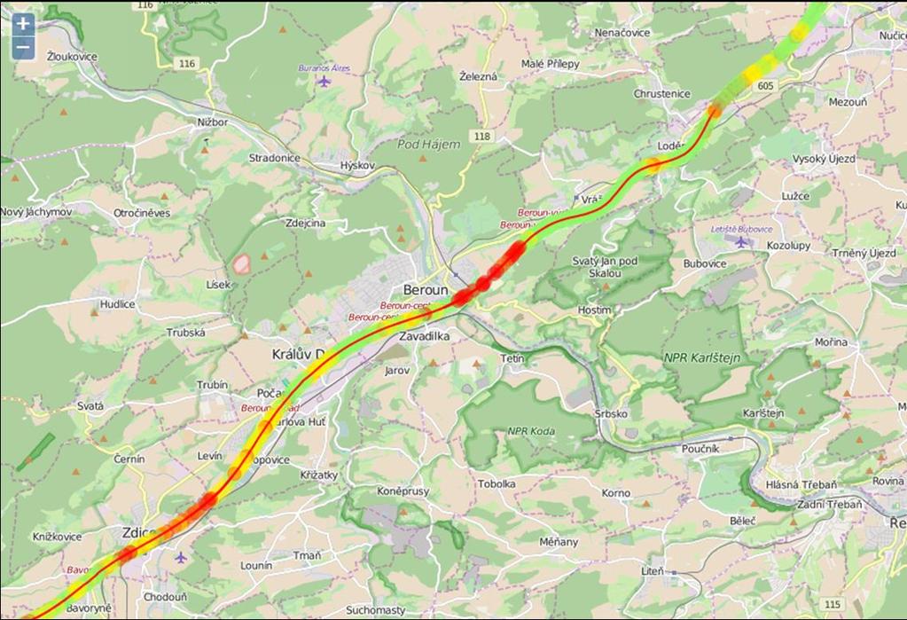 4.1.2 Měření za jízdy - gridové mapy (5)