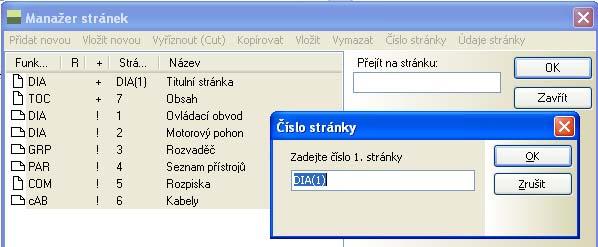 Přečíslování stránek Nyní přečíslujete stránky v projektu tak, aby byly ve vzestupném pořadí od čísla 1.