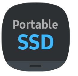 1. Spuštění softwaru Samsung Portable SSD Vyberte na Ploše ikonu aplikace Samsung Portable SSD. * Software Samsung Portable SSD nemusí bez zapnutého zařízení (ovladače) fungovat. 2.
