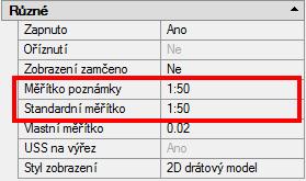 Pro změnu nebo doplnění měřítka klikněte na tlačítko s třemi tečkami. Následně se zobrazí seznam s měřítky.