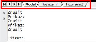 5.6. ROZVRŽENÍ V progecadu se nacházejí dva prostory. Modelový a Výkresový prostor (rozvržení).