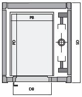 PB PD SB SD DB KG Description 1000 1500 1380 1550 900 400/630 Standartní výtah pro vozíčkáře PB PD SB SD DB KG Description 800 1250