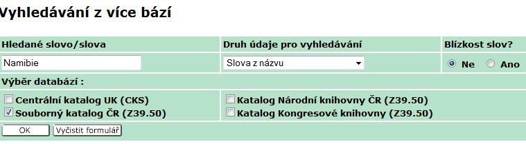 Vyhledávání z tzv.