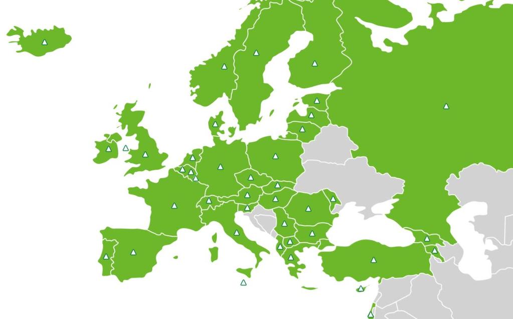JA v Evropě 41 JA Organizací 439 členů Správních Rad 1,104