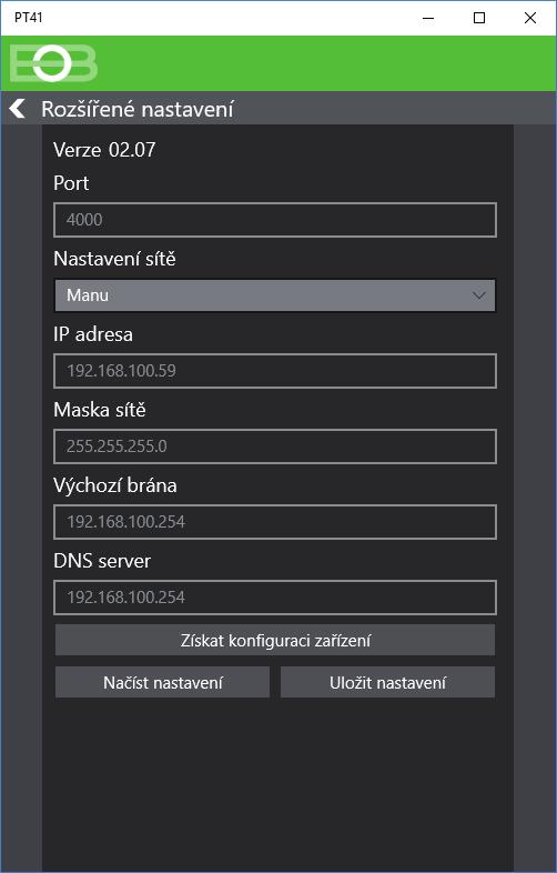 B KONFIGURACE PŘEVODNÍKŮ PRO VZDÁLENÉ OVLÁDÁNÍ Přeji si ovládat systém přes WiFi v místní síti (Manuální nastavení sítě): 6) Klikněte na Najít dostupné sítě 7)