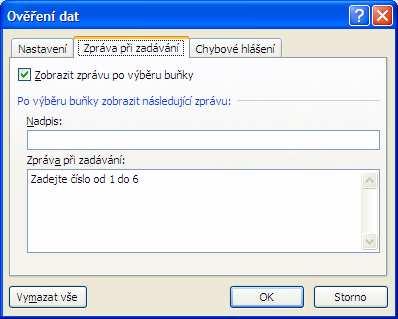 29 Dialogové okno Ověření dat