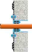 hydroizolace proti tlakové vodě zevnitř (do výšky cca 50 cm) se Dichtschlämme Flex 1-K ochranná vrstva, tepelná izolace spáry zdiva podlahová deska/beton potěr na separační vrstvě vnější