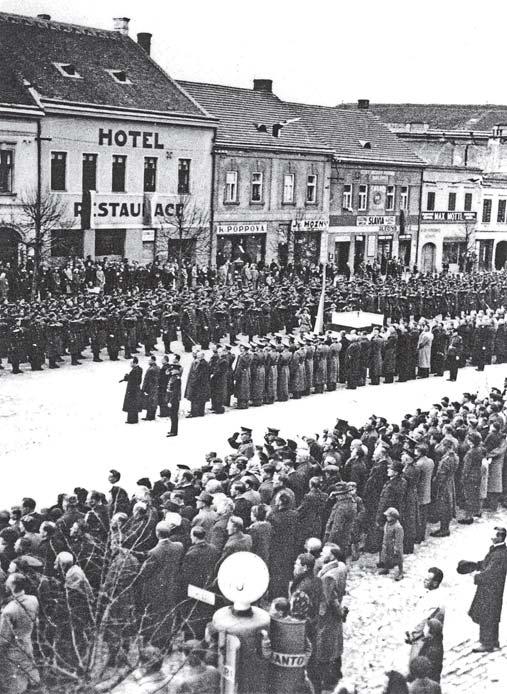 ze společnosti 1. června 1938 v Jaroměřicích nad Rokytnou a v Moravských Budějovicích vznikly strážní prapory, které velením podléhaly hraničářskému praporu č. 3.