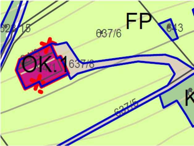 Lokalita č. 9/4 katastrální území Bedřichov v Krkonoších pozemek p. č. 710/1,710/53, 710/76, 710/99, 710/125, 748/1 stávající funkční využití LF - plochy lesní, lesy ochranné navržené funkční využití OS.