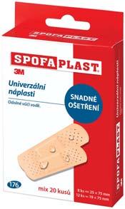 prodyšné, hypoalergenní a odolné vůči vodě, náplast pro citlivou pokožku z netkané textilie, jemná prodyšná náplast a pevnou náplast 71182 sada / 24 ks 2,40