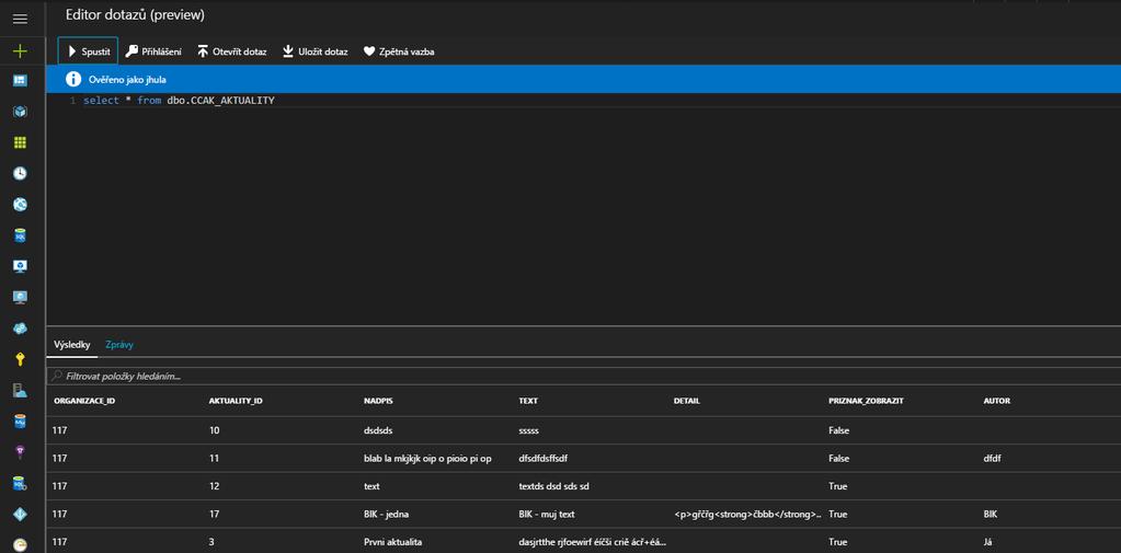 Migrace aplikace do Azure V této části bude popsán postup pro