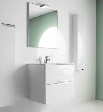 Koupelnový nábytek 137 Victoria Pozoruhodné nábytkové sestavy, závěsné skříňky a zrcadla řady Unik Victoria-N se vyznačují čistými, jednoduchými liniemi.